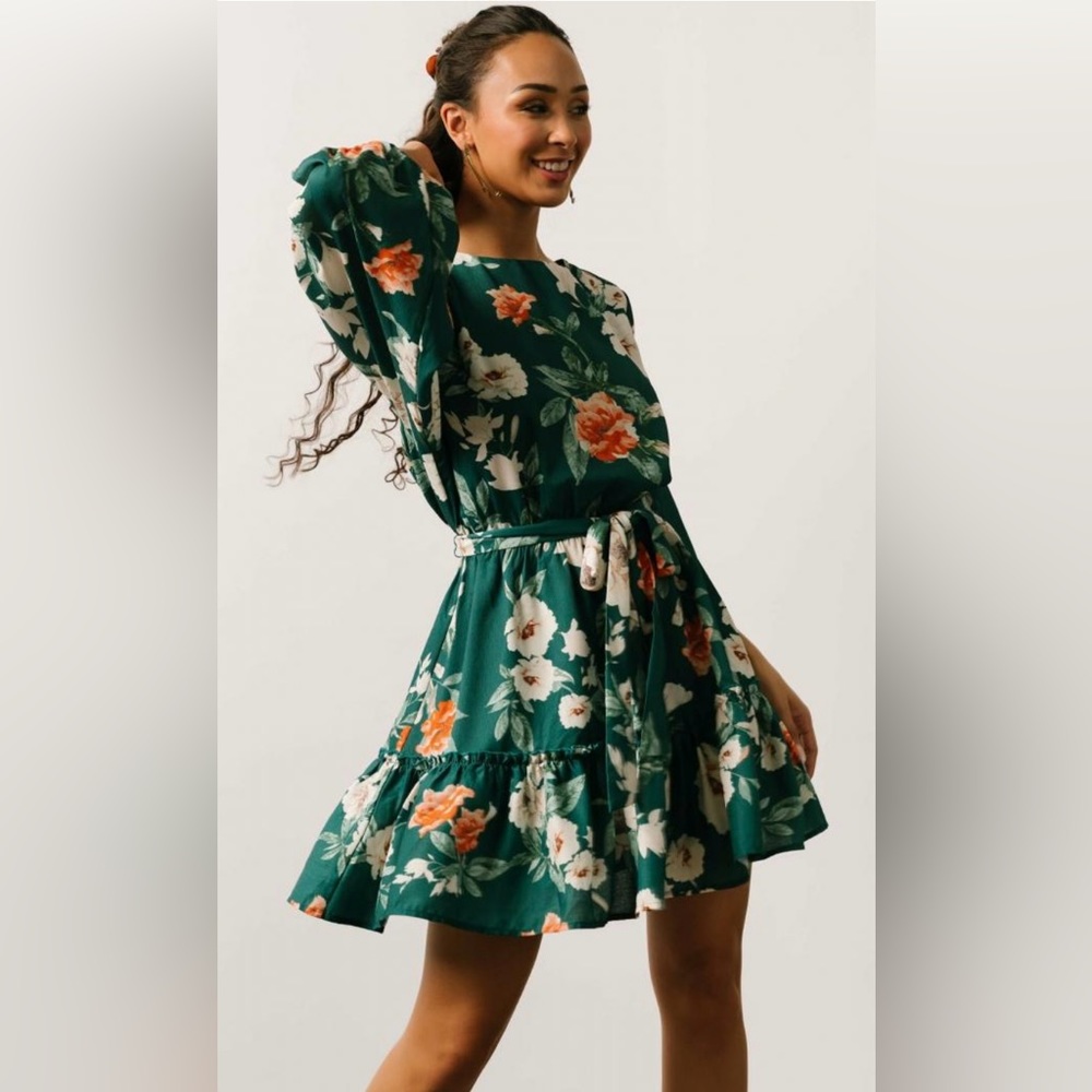 NWT BalticBorn Dress - spring floral green